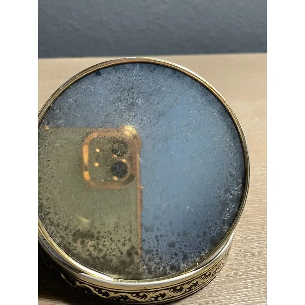 Vintage Compact Mirror Celluloid Foldable Japan